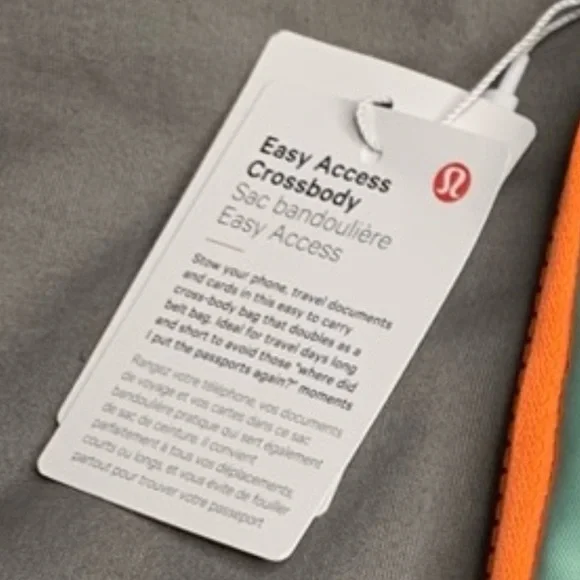 Lululemon Athletica Green and Orange Easy Access Crossbody Bag - Picture 10 of 10